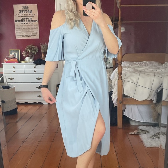 Topshop Wrap Midi Dress - Picture 6 of 8